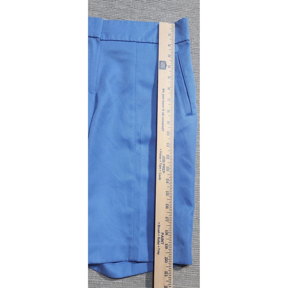 IZOD Golf Womens Blue Performance Chino Shorts Size 8 Mesh Lined Activewear - Picture 5 of 12